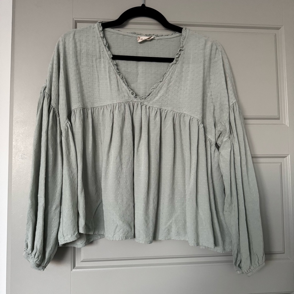Altar'd State Light Green Blouse - SIZE L